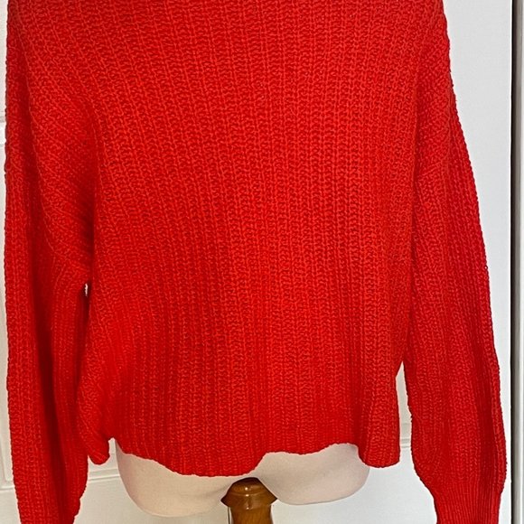 EILEEN FISHER- Cropped Crew Neck Pullover Sweater-LARGE-New - NO Tags! - Picture 2 of 6